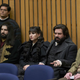 Guillermo (Harvey Guillén), Nandor (Kayvan Novak), Nadja (Natasia Demetriou), Laszlo (Matt Berry), and Colin Robinson (Mark Proksch) at a city council meeting.